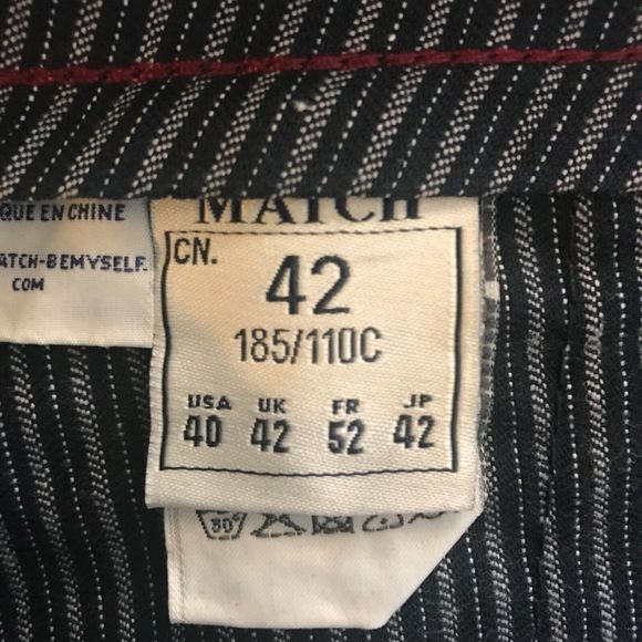 New! MATCH & MATCHSTICK Men's size 40 Chino Shorts Flat Front Dark Blue NWT - Picture 4 of 10